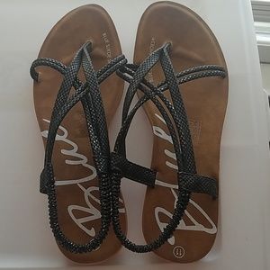 BOGO FREE-Black strappy sandals